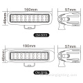 Barra de luz de trabajo LED de 6 pulgadas para correr durante el día 18W 12V 24 V de trabajo LED para motocicletas Offroad 4x4 Tractor de camiones ATV